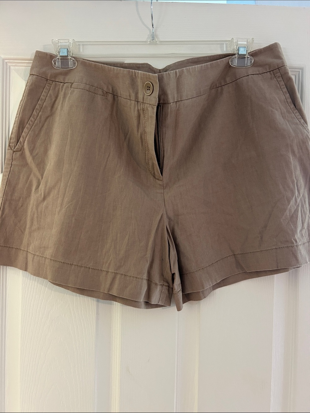 Women's Shorts in Taupe - Classic Casual Style